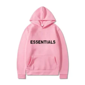 Essentials Hoodie Pink front