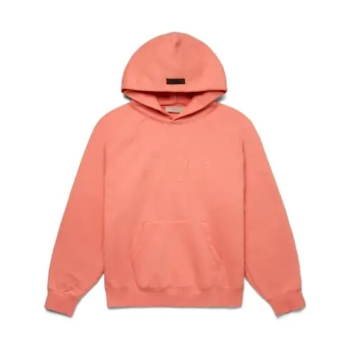 coral essentials hoodie front coral essentials hoodie front