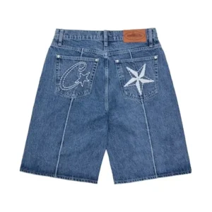 CORTEIZ C Star Denim Shorts Back