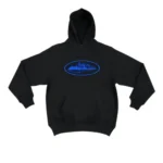 corteiz hoodie black and blue