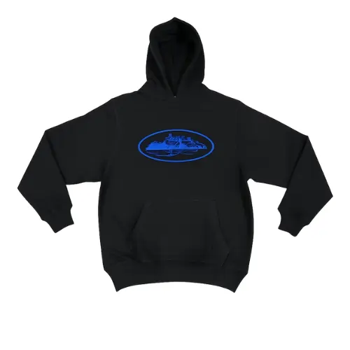 Corteiz Hoodie Black and Blue corteiz hoodie black and blue