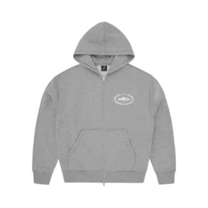 Corteiz Superior Royale Zip Hoodie Heather Grey