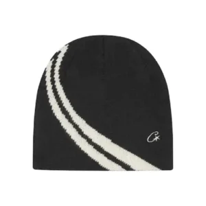 corteiz striped beanie
