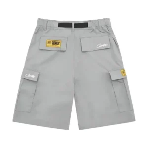 corteiz cargo shorts grey (Back)