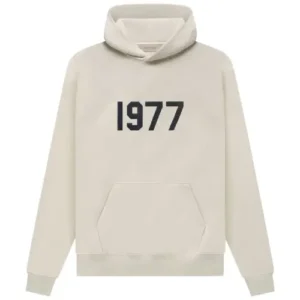 1977 essentials hoodie wheat FRONT
