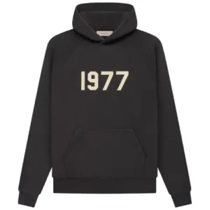 Black 1977 Essentials Hoodie