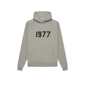 Grey 1977 Essentials Hoodie