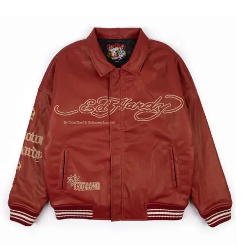 Unknown London Red Leather Jacket Unknown London Red Leather Jacket