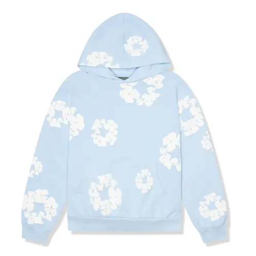 Denim Tears Light Blue Hoodie Denim Tears Light Blue Hoodie